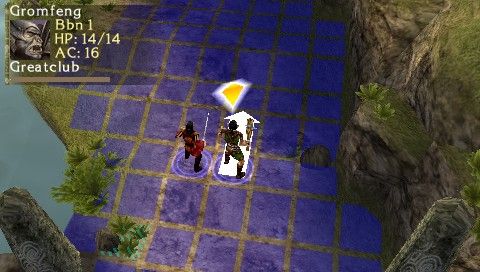 Dungeons & Dragons Tactics | PSP | gameplay screenshot | Data by MobyGames.com