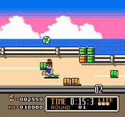 
Town & Country Surf Designs: Wood & Water Rage | NES | gameplay screenshot | Data by MobyGames.com