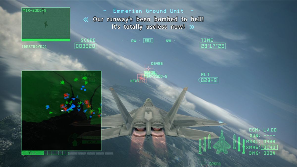 Ace Combat 6: Fires of Liberation | Xbox 360 | gameplay screenshot | moby-8c9a88164d46 | Data by MobyGames.com
