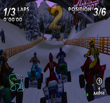 
ATV: Quad Power Racing | PlayStation | gameplay screenshot | Region: North America | source-country= | Data by MobyGames.com