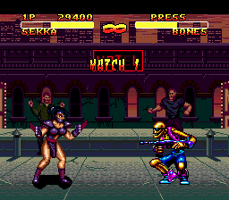 
Double Dragon V: The Shadow Falls | Genesis | gameplay screenshot | Data by MobyGames.com