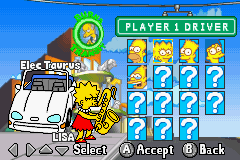 
The Simpsons: Road Rage | Game Boy Advance | gameplay screenshot | Data by MobyGames.com
