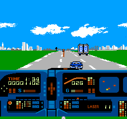 
Knight Rider | NES | gameplay screenshot | Data by MobyGames.com