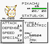 Pokémon Yellow Version: Special Pikachu Edition | Game Boy | gameplay screenshot | region=North America | source-country= | zypher-v2 | moby-6c35d9cf43b2 | Data by MobyGames.com