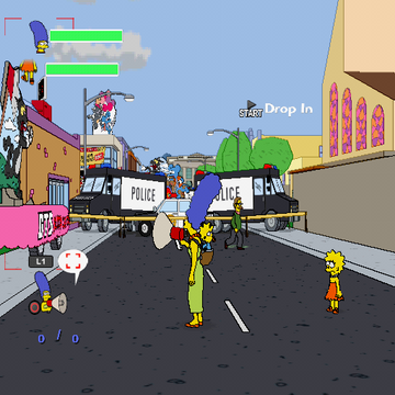 The Simpsons Game | PlayStation 2 | gameplay screenshot | region=North America | source-country= | zypher-v2 | moby-e3f8de6e7a26 | Data by MobyGames.com