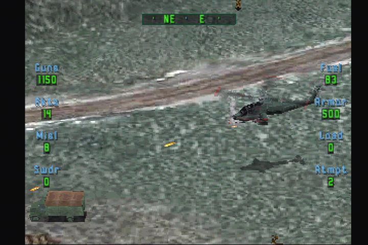 Soviet Strike | PlayStation | gameplay screenshot | Region: North America | source-country= | Data by MobyGames.com