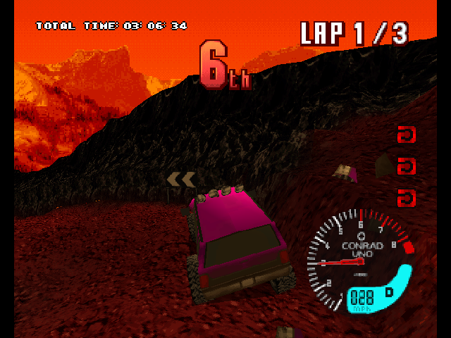 TNN Motor Sports Hardcore 4x4 | PlayStation | gameplay screenshot | region=North America | source-country= | zypher-v2 | moby-eb91543f9236 | Data by MobyGames.com