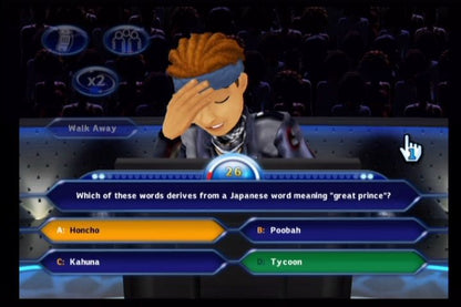 Who Wants to Be a Millionaire | Wii | gameplay screenshot | region=North America | source-country= | zypher-v2 | moby-b991d7002c32 | Data by MobyGames.com