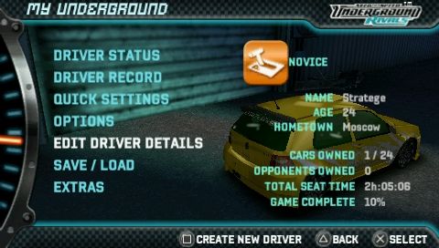 
Need for Speed: Underground - Rivals | PSP | gameplay screenshot | Data by MobyGames.com