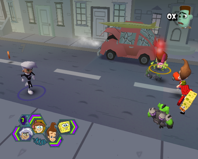
Nicktoons Unite! | PlayStation 2 | gameplay screenshot | Data by MobyGames.com