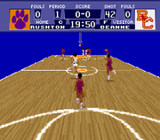 NCAA Basketball | SNES | gameplay screenshot | region=North America | source-country= | zypher-v2 | moby-089947fb07f4 | Data by MobyGames.com
