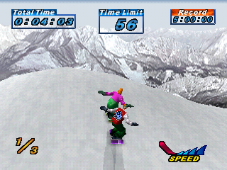 Snowboarding | PlayStation | gameplay screenshot | region=North America | source-country= | zypher-v2 | moby-499506bf8294 | Data by MobyGames.com