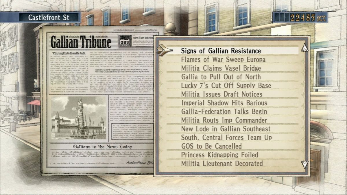 Valkyria Chronicles | PlayStation 3 | gameplay screenshot | region=North America | source-country= | zypher-v2 | moby-bb4f6633db12 | Data by MobyGames.com