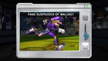 Mario Strikers Charged | Wii | gameplay screenshot | region=North America | source-country= | zypher-v2 | moby-047500bfe908 | Data by MobyGames.com