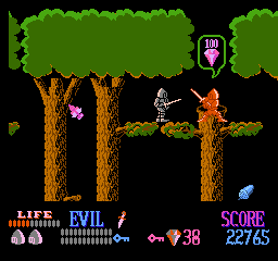 
Wizards & Warriors | NES | gameplay screenshot | Data by MobyGames.com