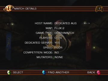 
Unreal Championship | Xbox | gameplay screenshot | Data by MobyGames.com