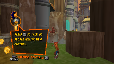 Crash Tag Team Racing | PSP | gameplay screenshot | region=North America | source-country= | zypher-v2 | moby-090f744362e1 | Data by MobyGames.com