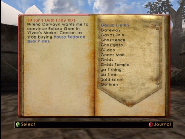 
The Elder Scrolls III: Morrowind | Xbox | gameplay screenshot | Region: North America | source-country= | Data by MobyGames.com