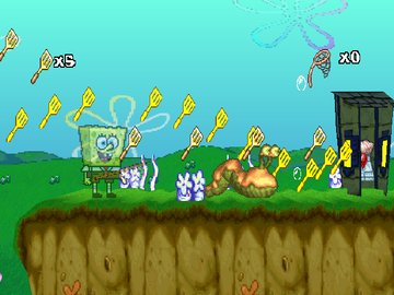 SpongeBob SquarePants: SuperSponge | PlayStation | gameplay screenshot | region=North America | source-country= | zypher-v2 | moby-1b02a5c92687 | Data by MobyGames.com
