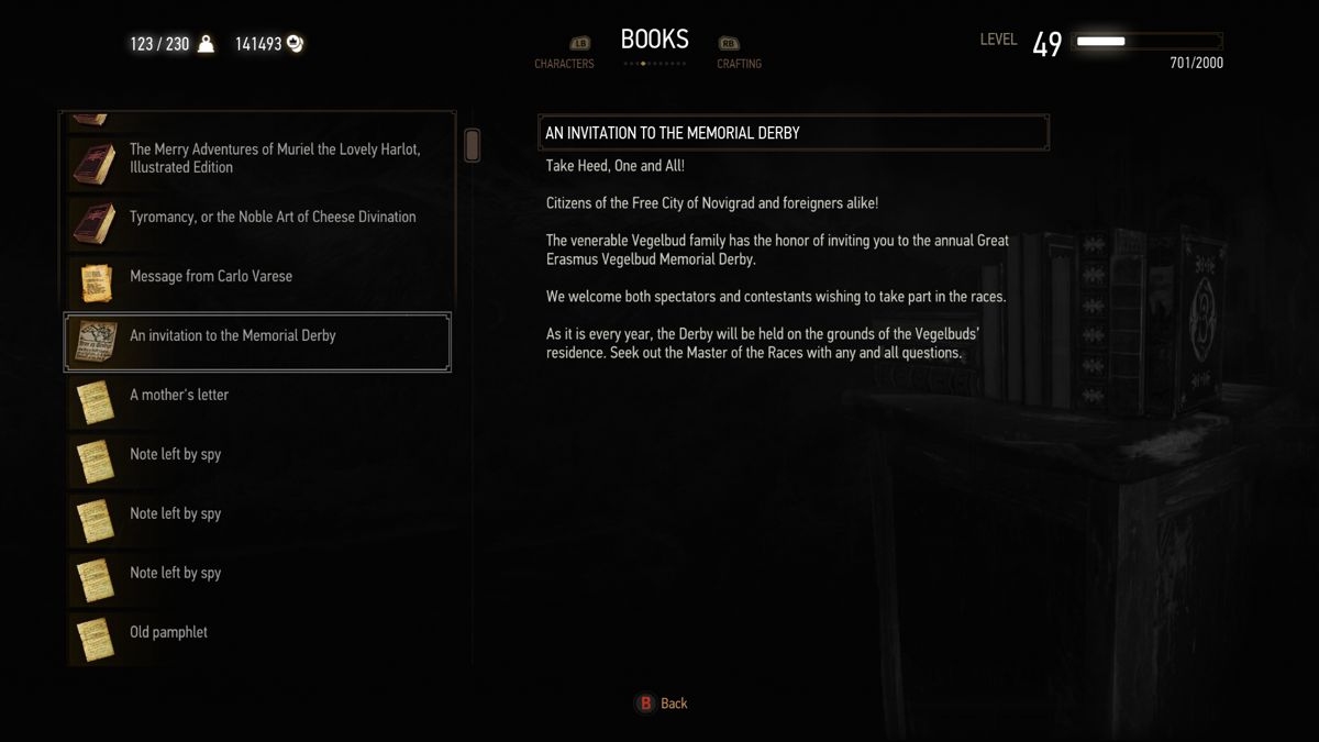 The Witcher 3: Wild Hunt | Xbox One | gameplay screenshot | Data by MobyGames.com