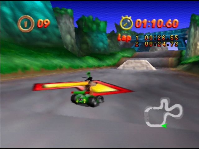 Mickey's Speedway USA | Nintendo 64 | gameplay screenshot | region=North America | source-country= | zypher-v2 | moby-665d92035a73 | Data by MobyGames.com