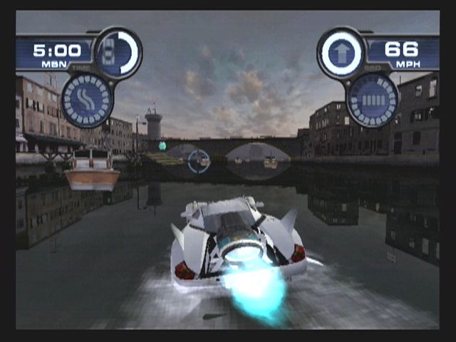 Spy Hunter | GameCube | gameplay screenshot | region=North America | source-country= | zypher-v2 | moby-ad8dee204aa1 | Data by MobyGames.com
