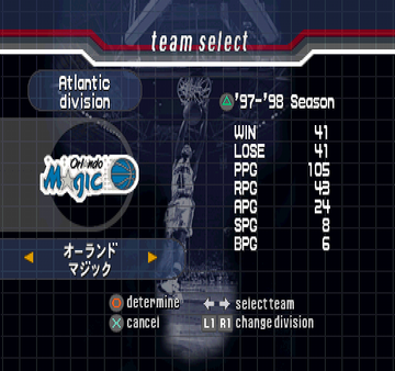 NBA in the Zone '99 | PlayStation | gameplay screenshot | region=North America | source-country= | zypher-v2 | moby-fbb459525ae1 | Data by MobyGames.com