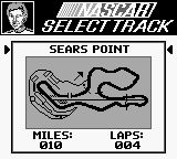 
Bill Elliott's NASCAR Fast Tracks | Game Boy | gameplay screenshot | Data by MobyGames.com