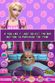 
Barbie: Groom and Glam Pups | Nintendo DS | gameplay screenshot | Data by MobyGames.com
