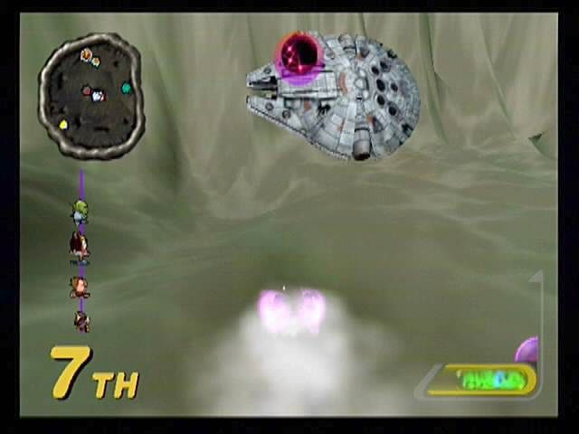 
Star Wars: Super Bombad Racing | PlayStation 2 | gameplay screenshot | Data by MobyGames.com
