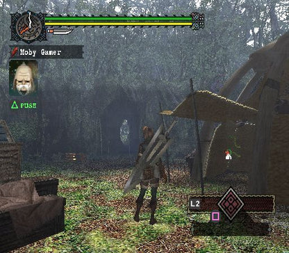 
Monster Hunter | PlayStation 2 | gameplay screenshot | Region: North America | source-country= | Data by MobyGames.com