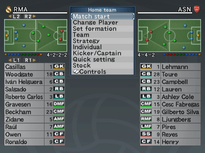 
World Soccer: Winning Eleven 9 | PlayStation 2 | gameplay screenshot | Region: Japan | source-country= | Data by MobyGames.com