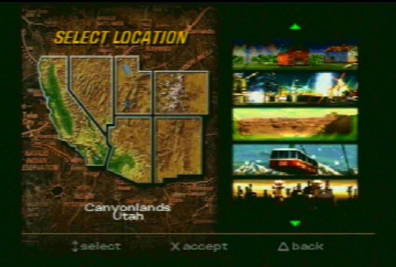 Vigilante 8 | PlayStation | gameplay screenshot | region=North America | source-country= | zypher-v2 | moby-2b1fb20e511e | Data by MobyGames.com