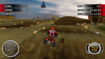 MX vs. ATV: Untamed | PSP | gameplay screenshot | region=North America | source-country= | zypher-v2 | moby-954eaae10a24 | Data by MobyGames.com