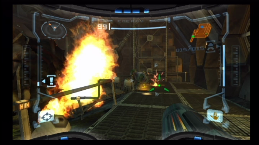 Metroid Prime Trilogy | Wii | gameplay screenshot | region=North America | edition=steelbook | source-country= | zypher-v2 | moby-dd1d4c9c6793 | Data by MobyGames.com