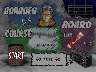 Cool Boarders 2 | PlayStation | gameplay screenshot | region=North America | source-country= | zypher-v2 | moby-2ea6c30d0322 | Data by MobyGames.com