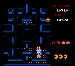 
Pac-Man | NES | gameplay screenshot | Data by MobyGames.com