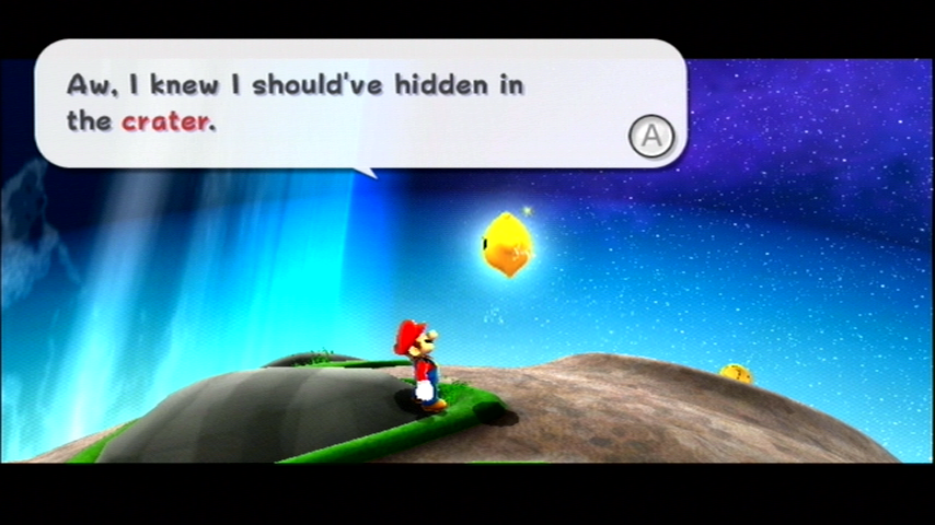 Super Mario Galaxy | Wii | gameplay screenshot | region=North America | edition=nintendo selects | source-country= | zypher-v2 | moby-81e2e541728c | Data by MobyGames.com