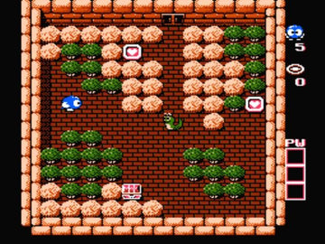 
Adventures of Lolo | NES | gameplay screenshot | Data by MobyGames.com