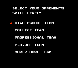 
10-Yard Fight | NES | gameplay screenshot | Data by MobyGames.com