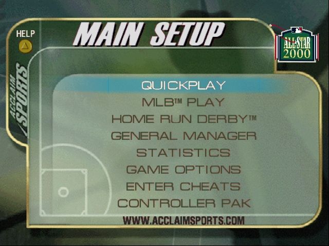 
All-Star Baseball 2000 | Nintendo 64 | gameplay screenshot | Data by MobyGames.com