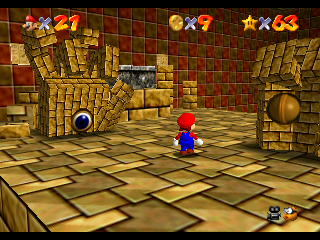 Super Mario 64 | Nintendo 64 | gameplay screenshot | Data by MobyGames.com