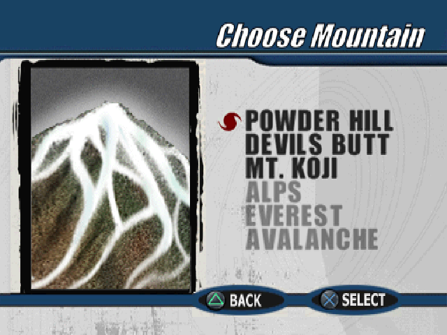 Cool Boarders 3 | PlayStation | gameplay screenshot | Region: North America | source-country= | Data by MobyGames.com