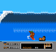 
Town & Country Surf Designs: Wood & Water Rage | NES | gameplay screenshot | Data by MobyGames.com