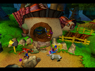 
Crash Bandicoot: Warped | PlayStation | gameplay screenshot | Data by MobyGames.com
