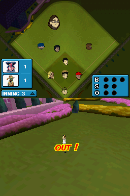 Backyard Baseball '09 | Nintendo DS | gameplay screenshot | Region: North America | source-country= | Data by MobyGames.com