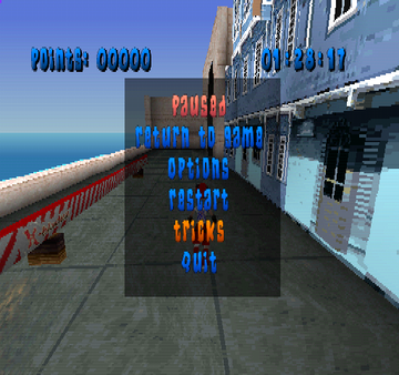 X-Bladez: Inline Skater | PlayStation | gameplay screenshot | region=North America | source-country= | zypher-v2 | moby-78c5f11e9c09 | Data by MobyGames.com