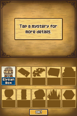 Professor Layton and the Diabolical Box | Nintendo DS | gameplay screenshot | Data by MobyGames.com