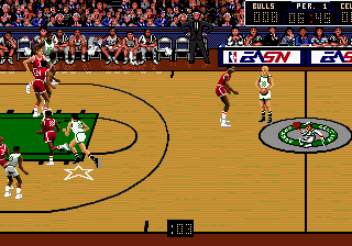 
Bulls vs. Lakers and the NBA Playoffs | Genesis | gameplay screenshot | Data by MobyGames.com