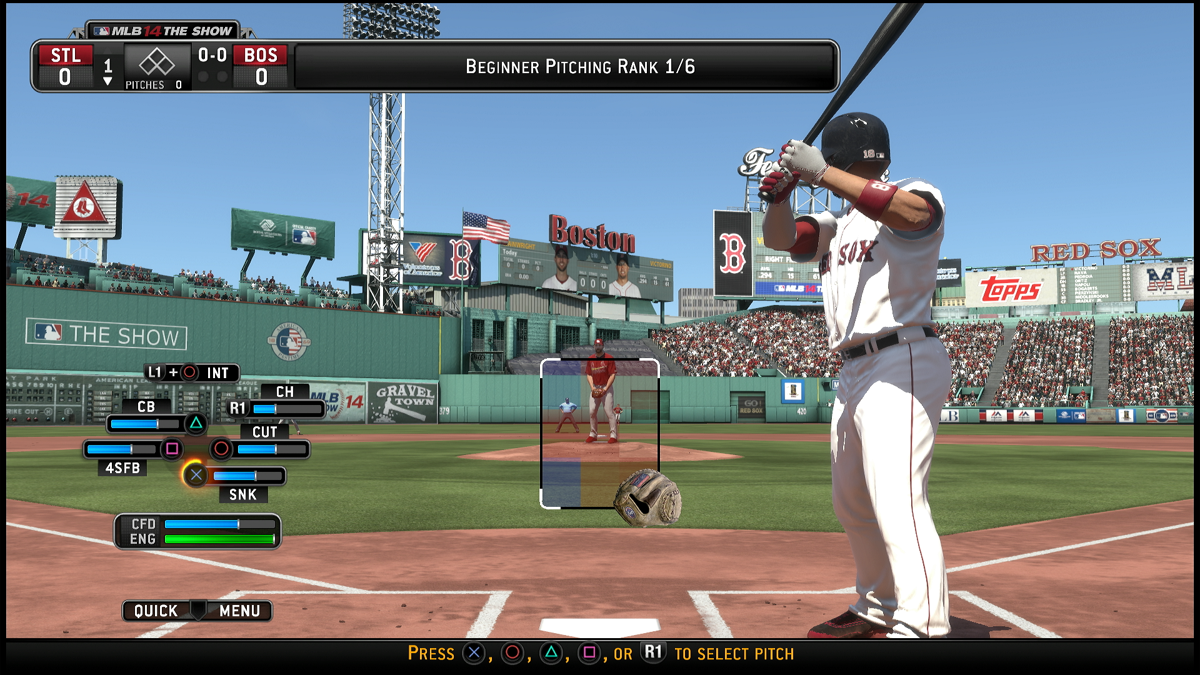 
MLB 14: The Show | PlayStation 4 | gameplay screenshot | Region: North America | source-country= | Data by MobyGames.com